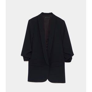 Zara blazer with rolled-up sleeves